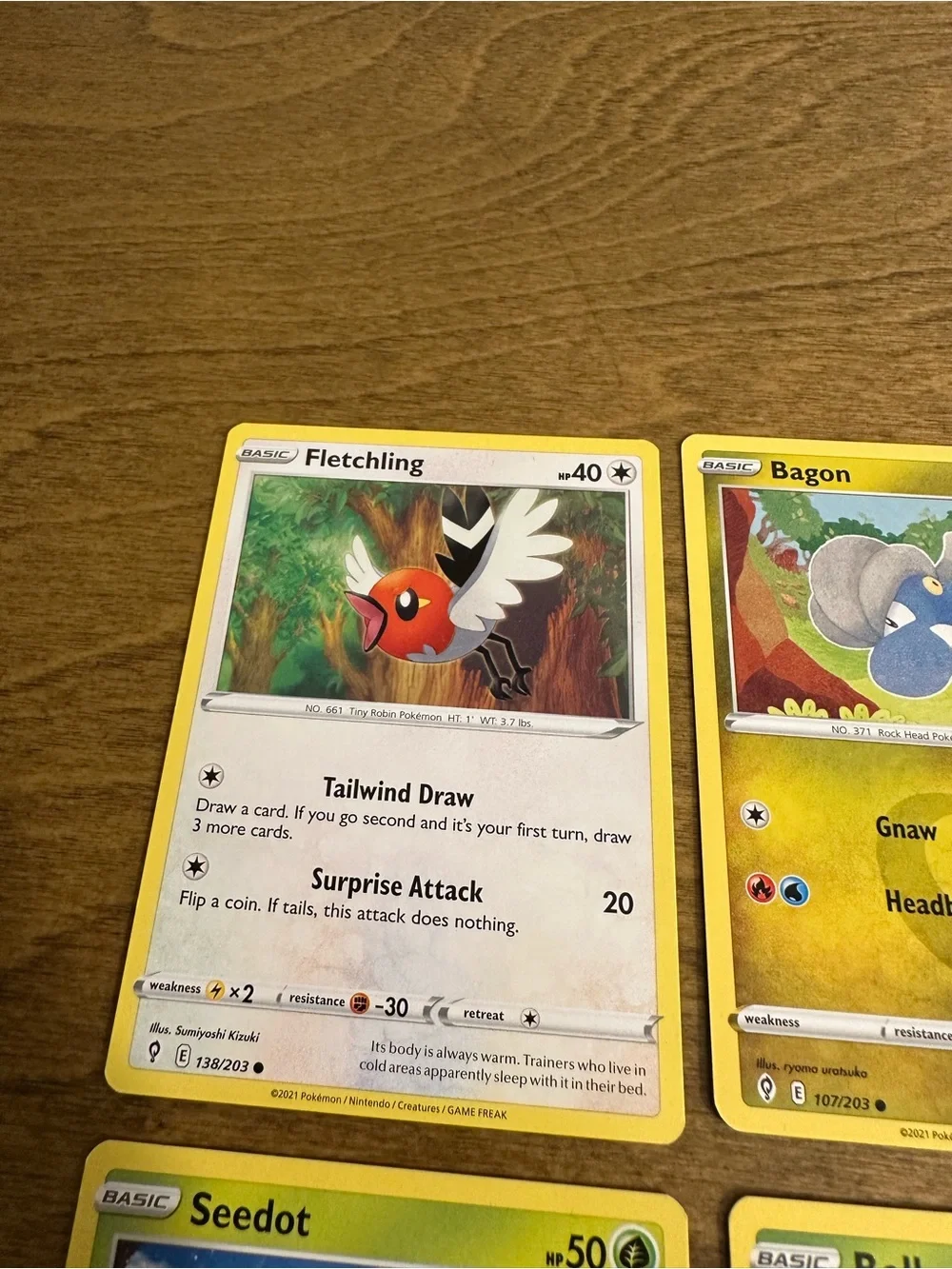 Lot of 4 Cute Pokemon Cards